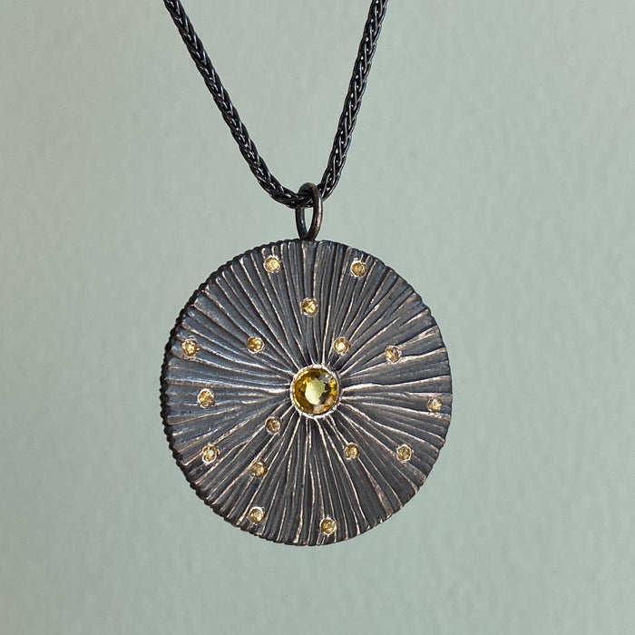 Large Shield with Yellow Sapphire