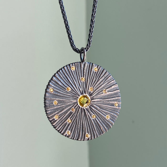 Large Shield with Yellow Sapphire