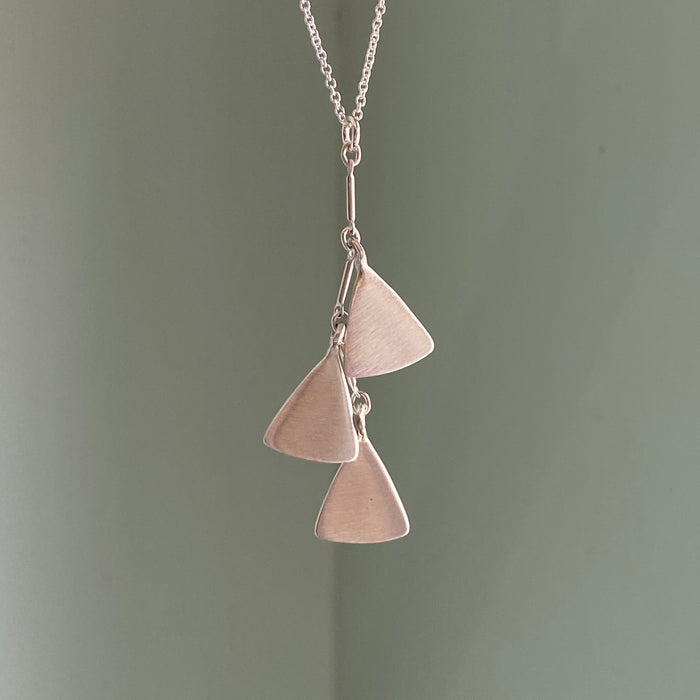 Three Stacked Leaves Necklace