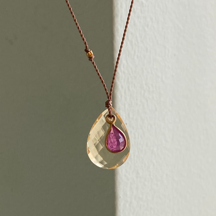Fire Opal + Ruby Sandpiper