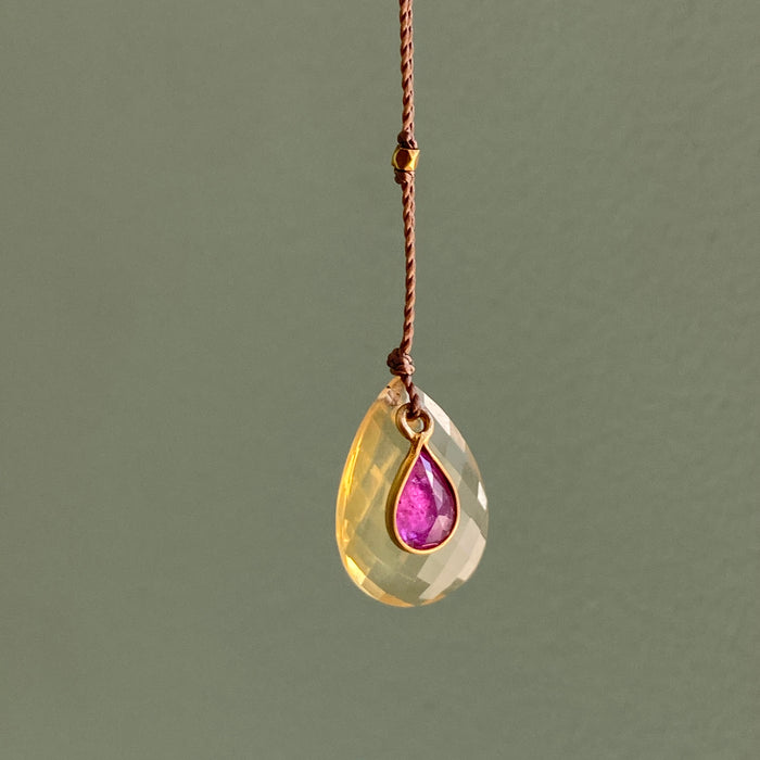 Fire Opal + Ruby Sandpiper