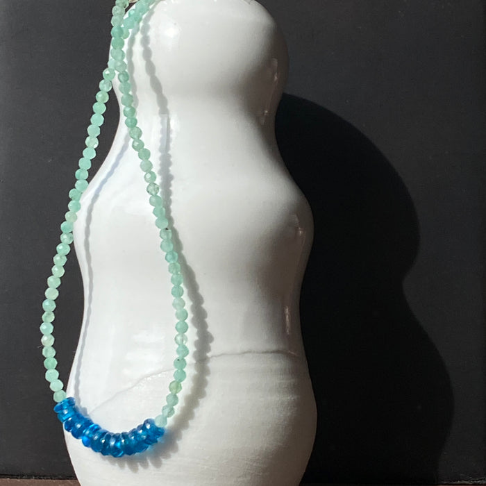 Emerald + Apatite Bracelet