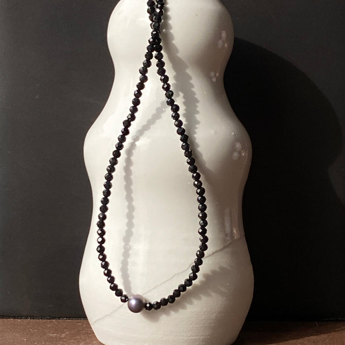 Mystic Moonstone + Pearl Bracelet