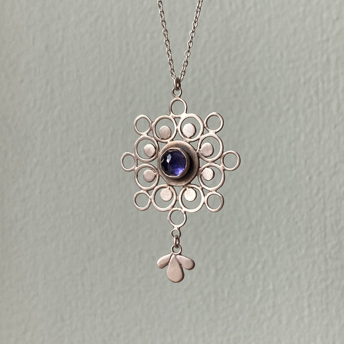 Mandala Necklace with Iolite