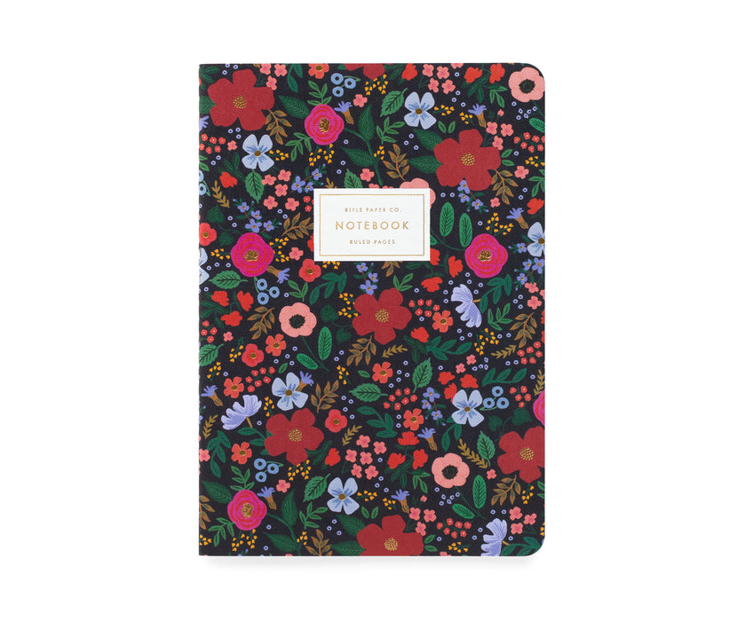 Wild Rose Notebooks, Set of 3