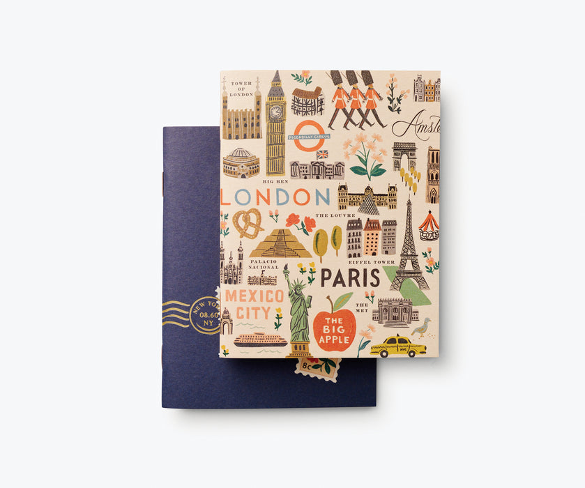 Bon Voyage Pocket Notebooks, Set of 2