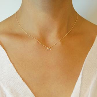 Petite X Necklace