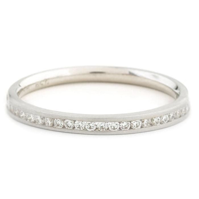 White Gold Mini Eternity Band, Half