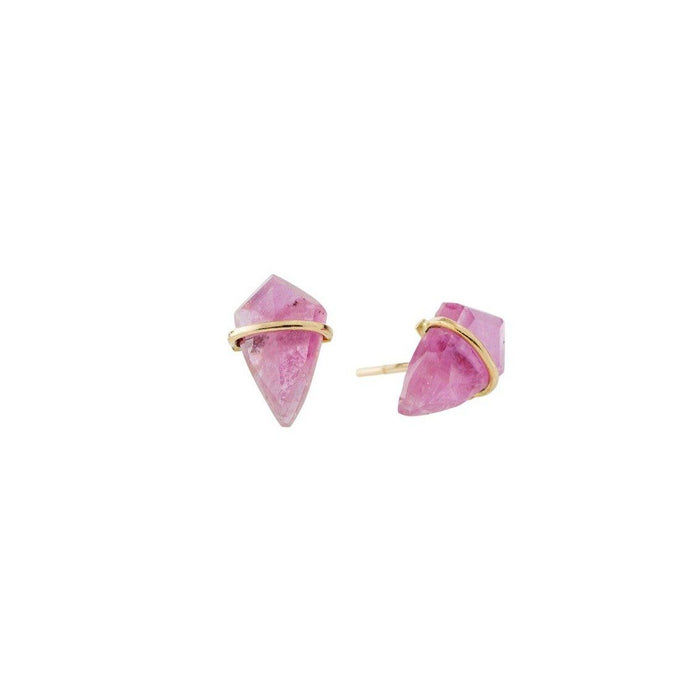 18kt Ruby Small Kite Studs