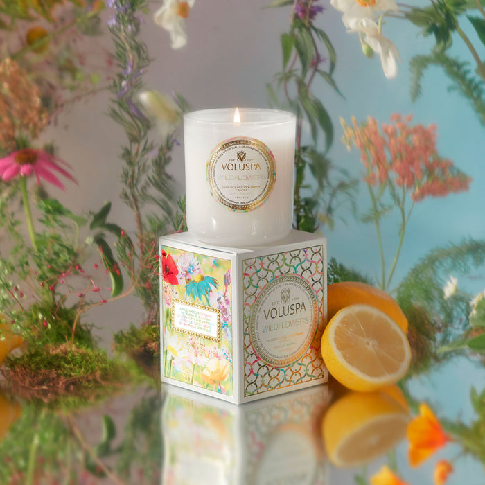 Wildflowers, Classic Boxed Candle