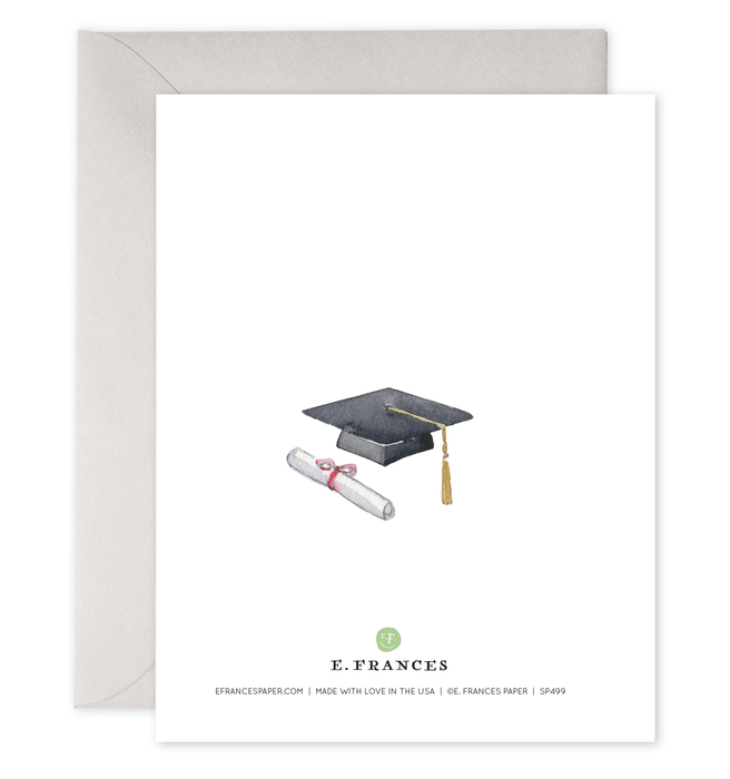 Grad Book Stack Card