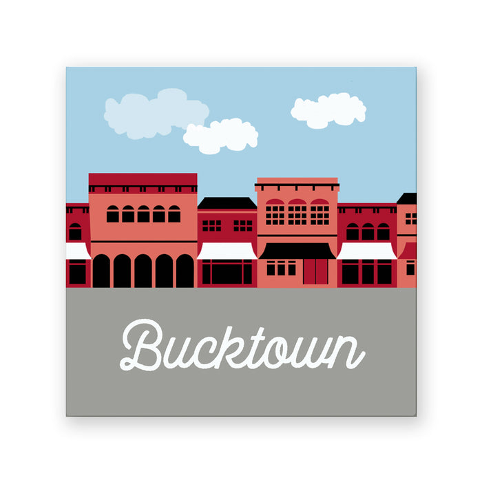 Bucktown Coasters, set of 4