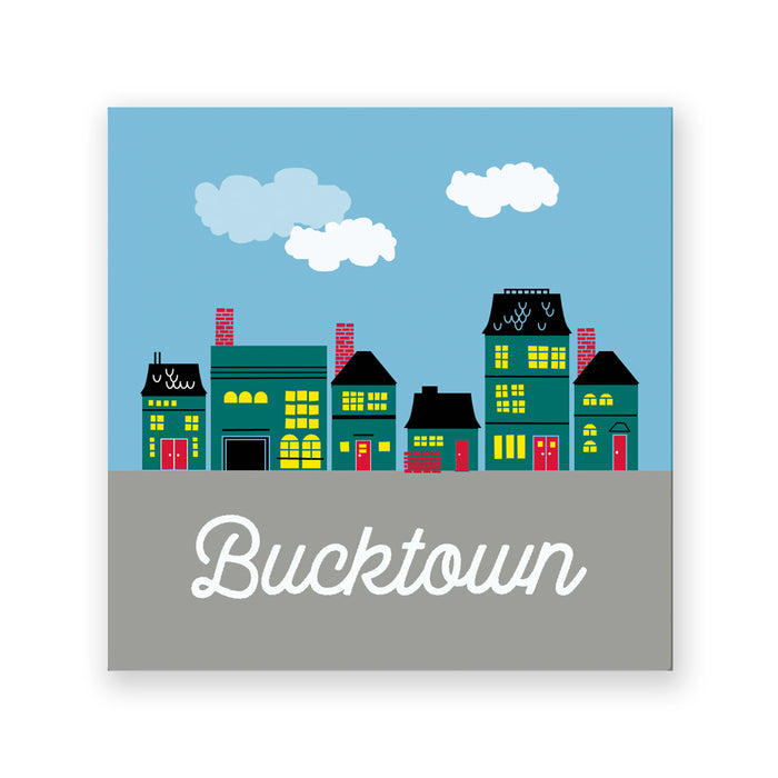 Bucktown Coasters, set of 4