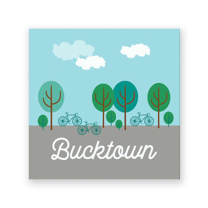 Bucktown Coasters, set of 4