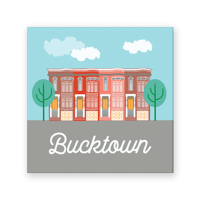 Bucktown Coasters, set of 4