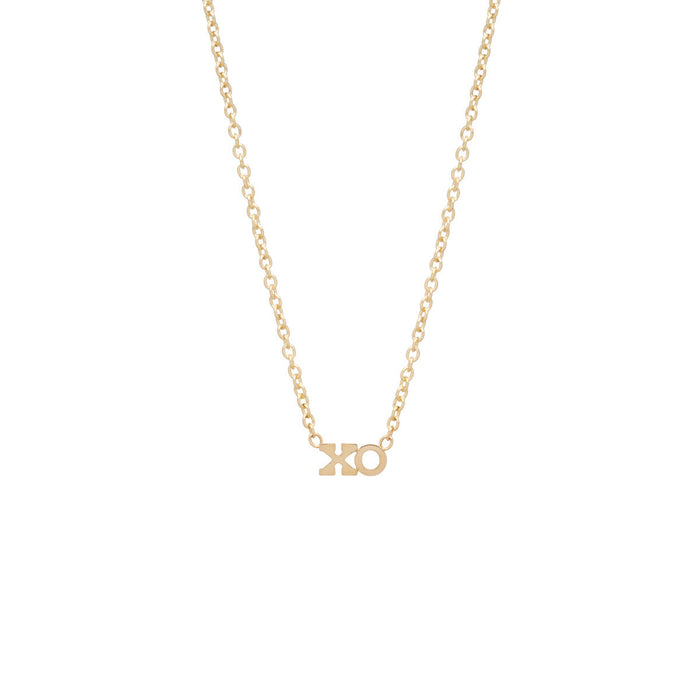 14kt Itty Bitty XO Necklace