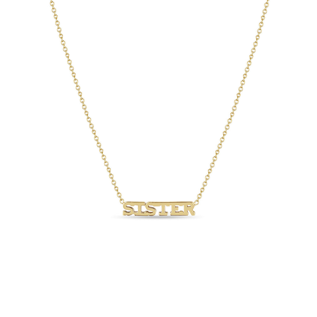 Zoe Chicco 14kt Itty Bitty Sister Necklace – virtu