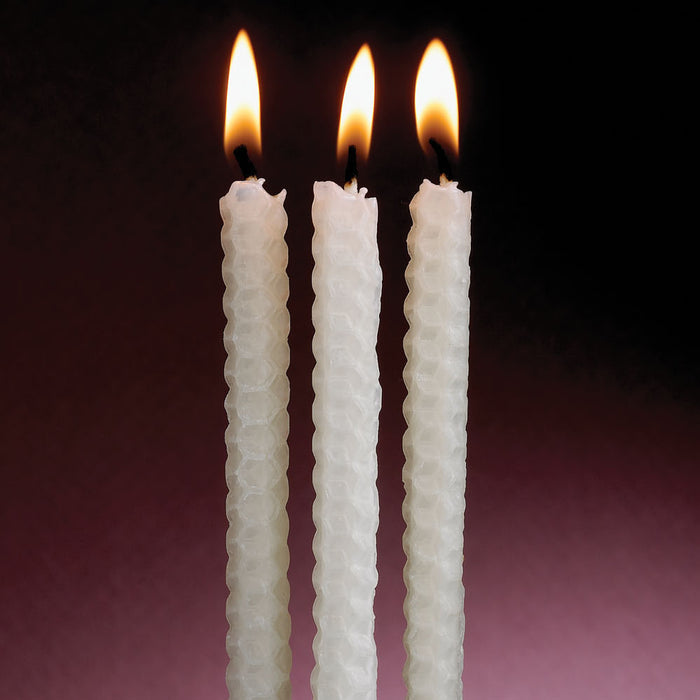 Honeycomb Hanukkah Candles, Natural