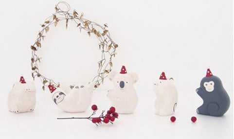 Wee Wooden Party Bunny