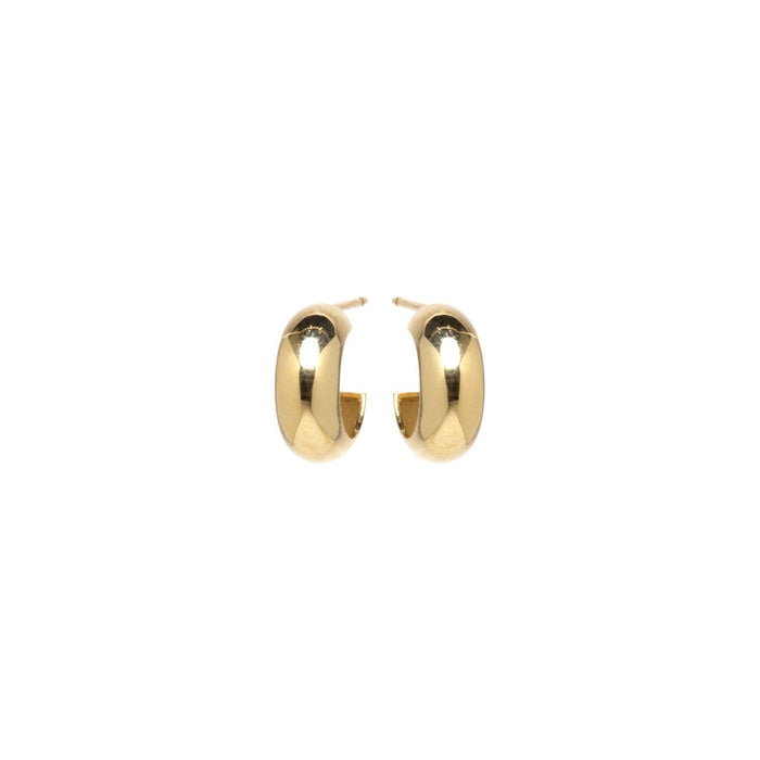 14kt Chubby Huggie Hoops