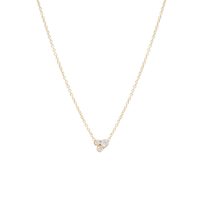 14kt Large Mixed Diamond Prong Set Necklace