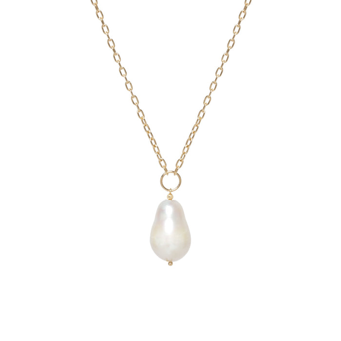 14kt Baroque Pearl Long Necklace
