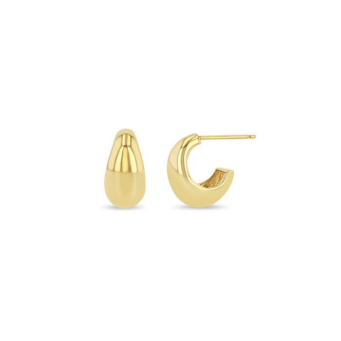 14kt Small Aura Huggie Hoops
