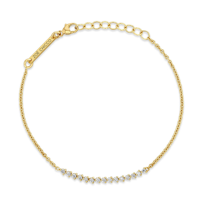 14kt Diamond Tennis Segment Bracelet