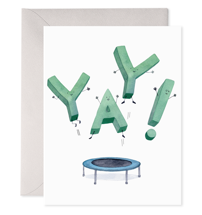 Jumping Yay | Trampoline Birthday Card