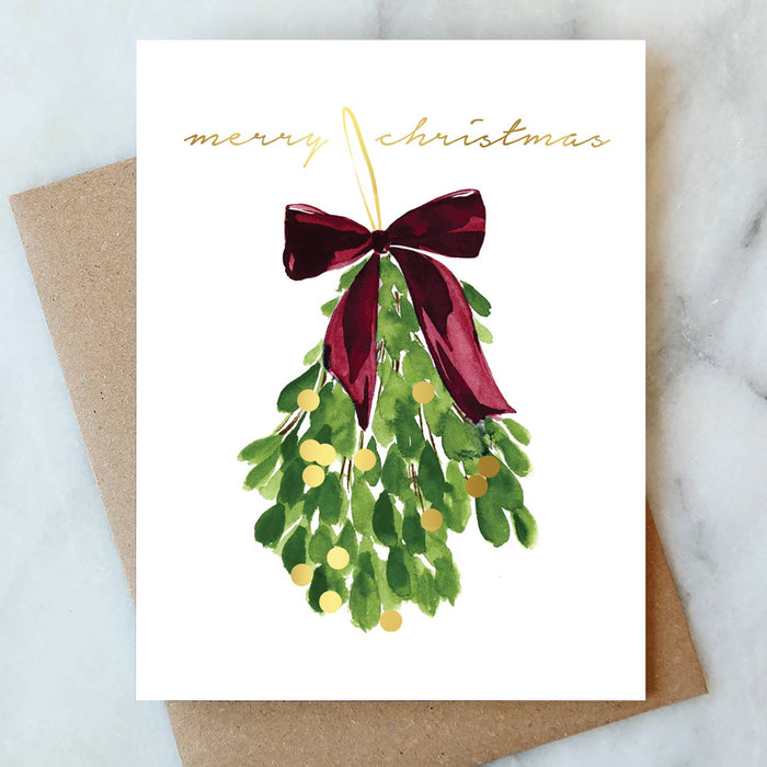 Mistletoe Christmas Card