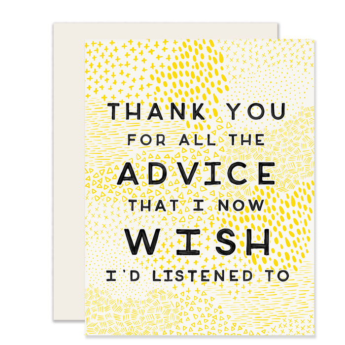 Advice Card