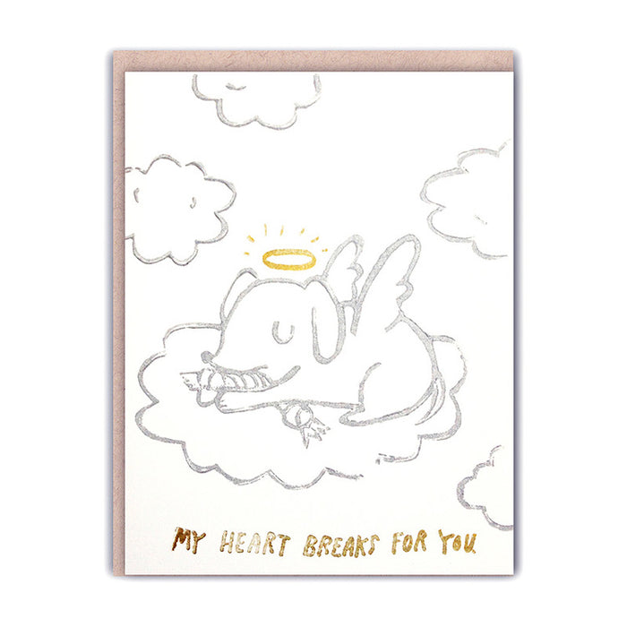 Angel Pup Sympathy Card