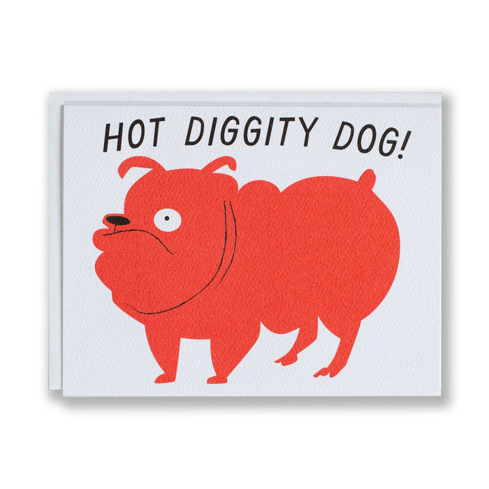 Hot Diggity Dog Note Card