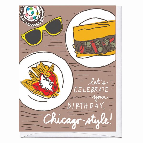 Chicago Beef Birthday Card