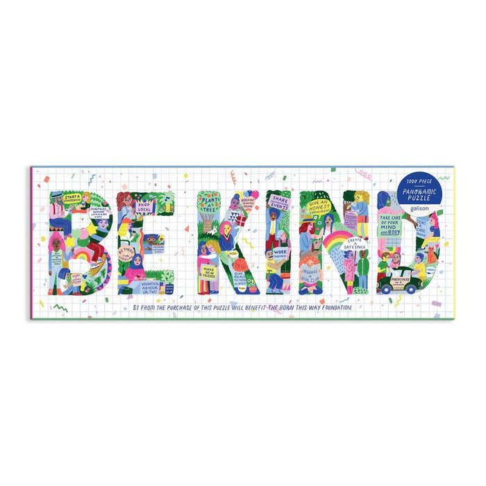 Be Kind, 1000 Piece Panoramic Puzzle