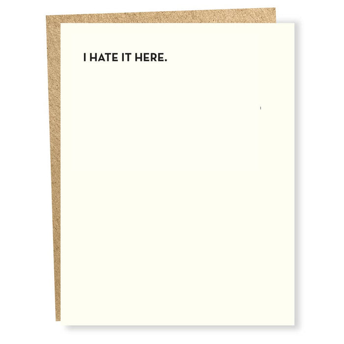 #882 Hate It Card