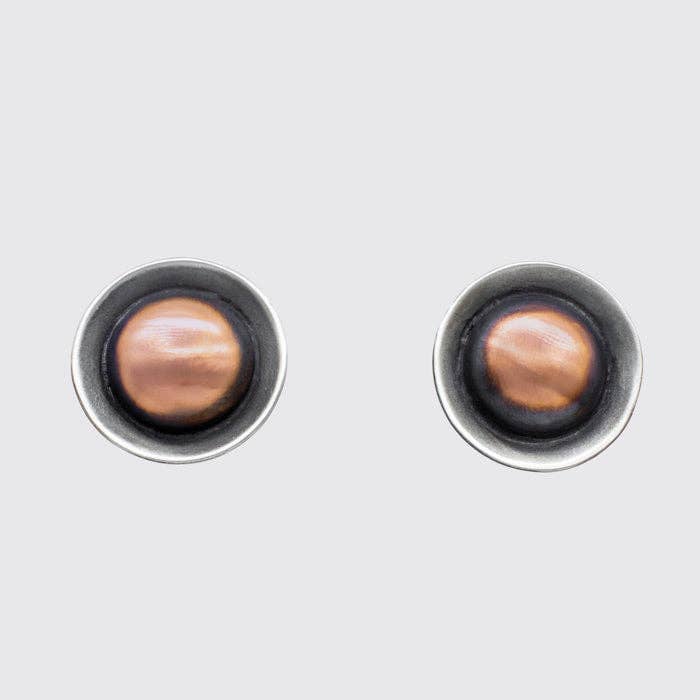 Large Bowl Stud Earrings - EJ2198