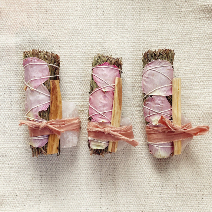 large rose and rose quartz bundle