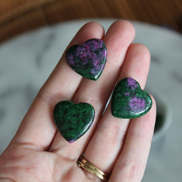 Ruby Zoisite 20mm Heart (Crystals & Stones)