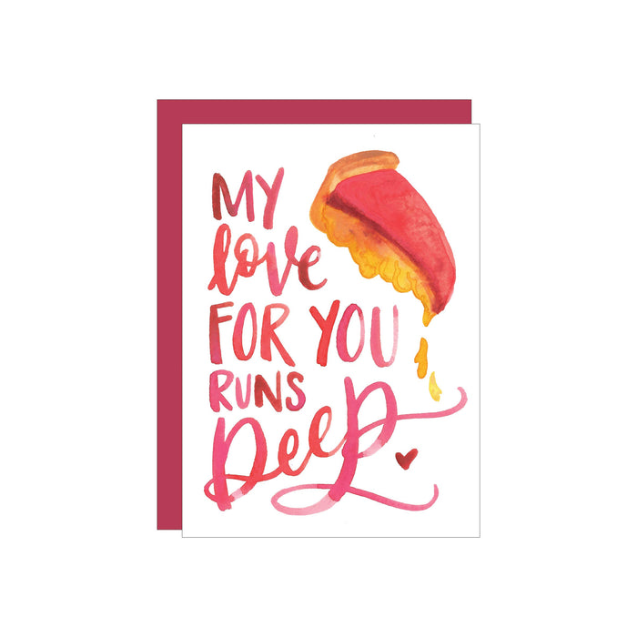 Chicago Deep Dish greeting card