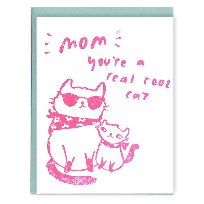 Cool Cat Mom Card