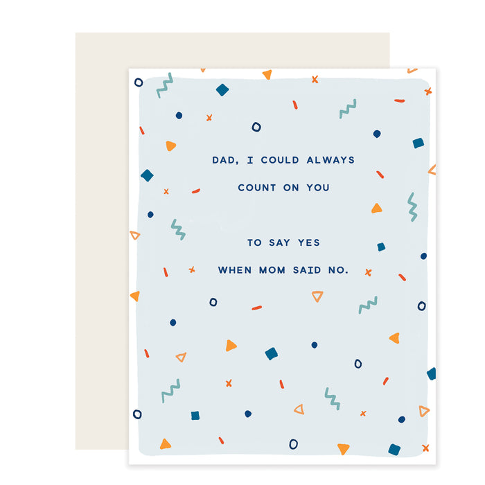 Count On Dad Card