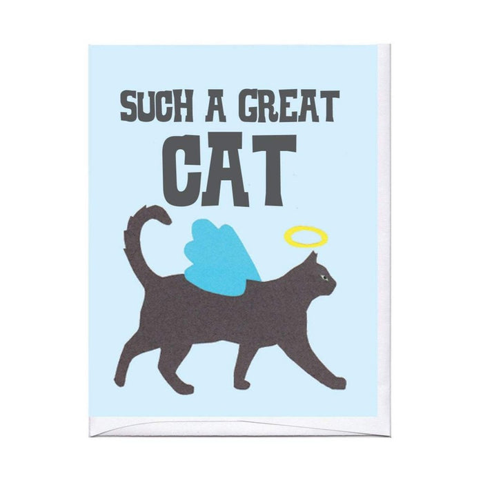 Angel Cat Sympathy Card