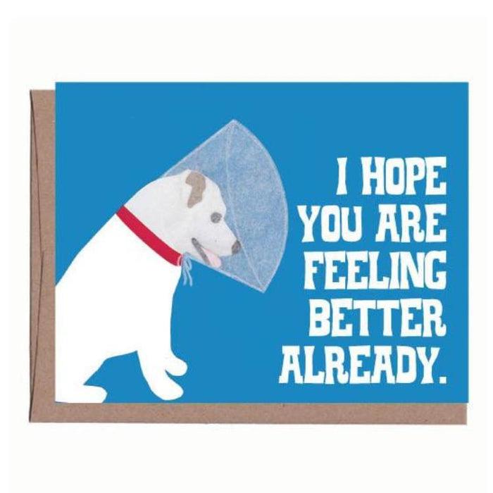 Cone of Shame Get Well Card