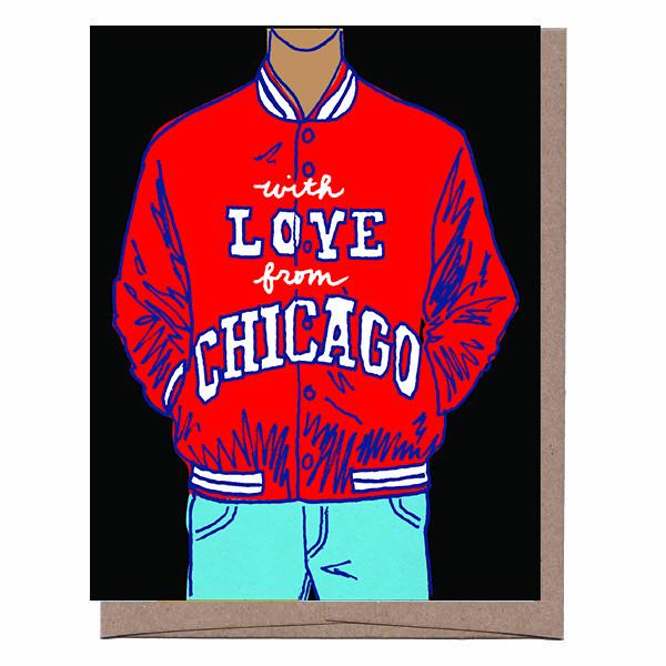 Chicago Satin Bomber Card