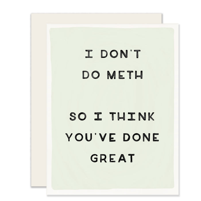 Don't Do Meth Card