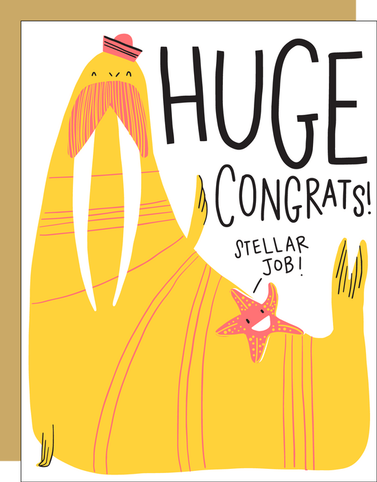 Walrus Congrats Card