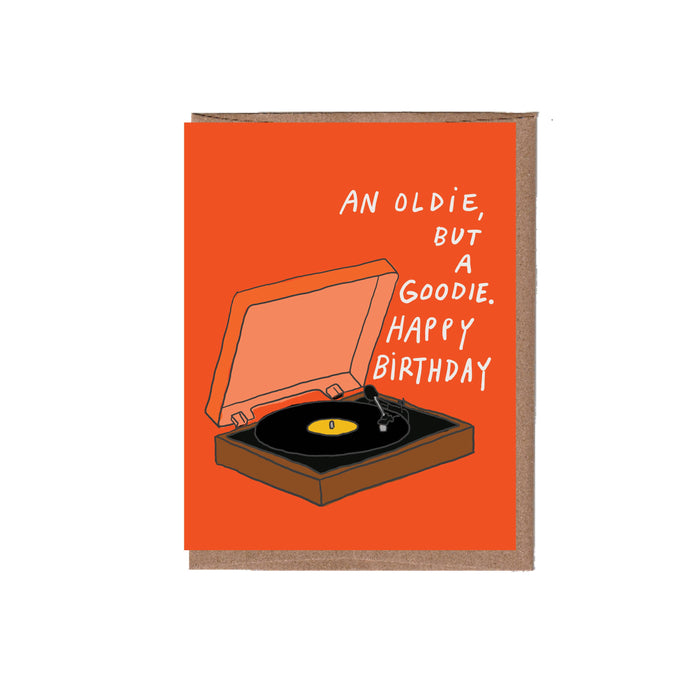 Oldie Vinyl Birthday Greeting Card