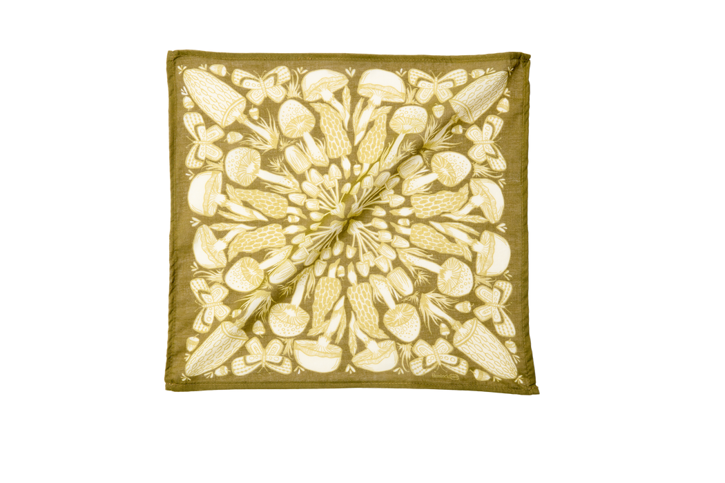 14" Pocket Mushrooms Bandana