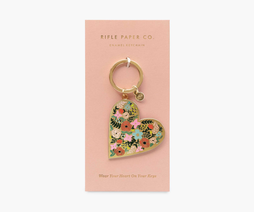 Floral Heart Keychain